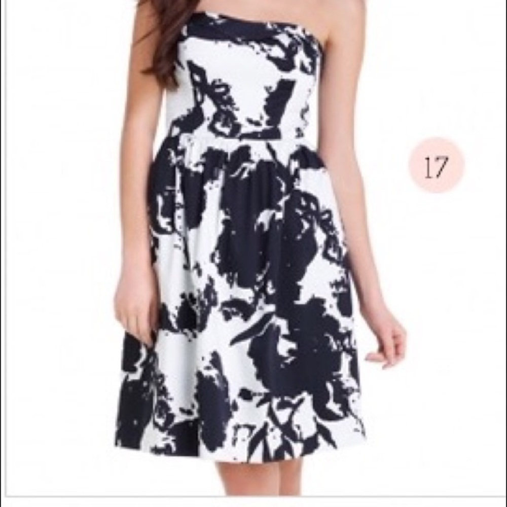 Strapless B&W The Limited summer dress